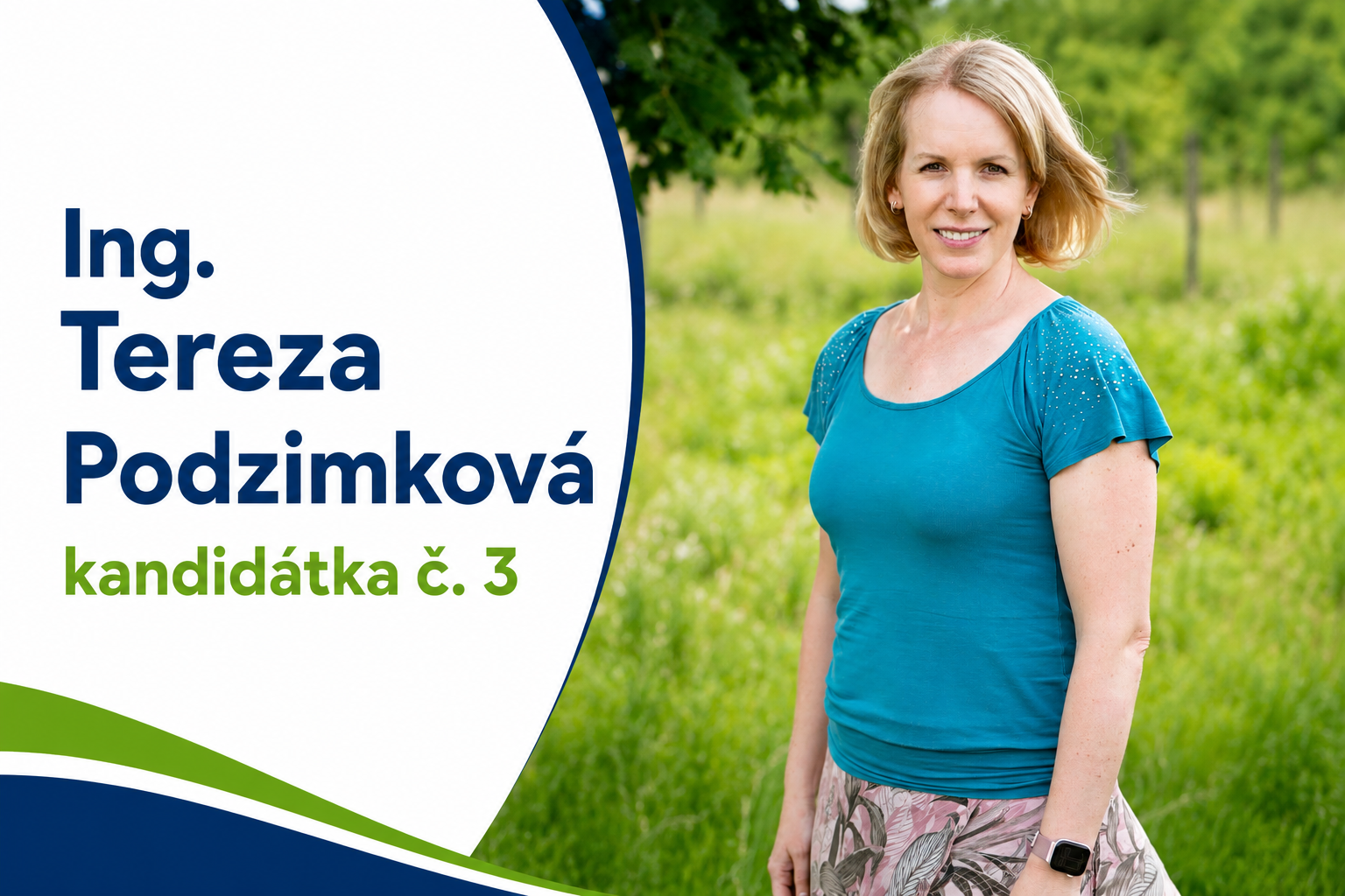 Ing. Tereza Podzimková - kandidátka č. 3